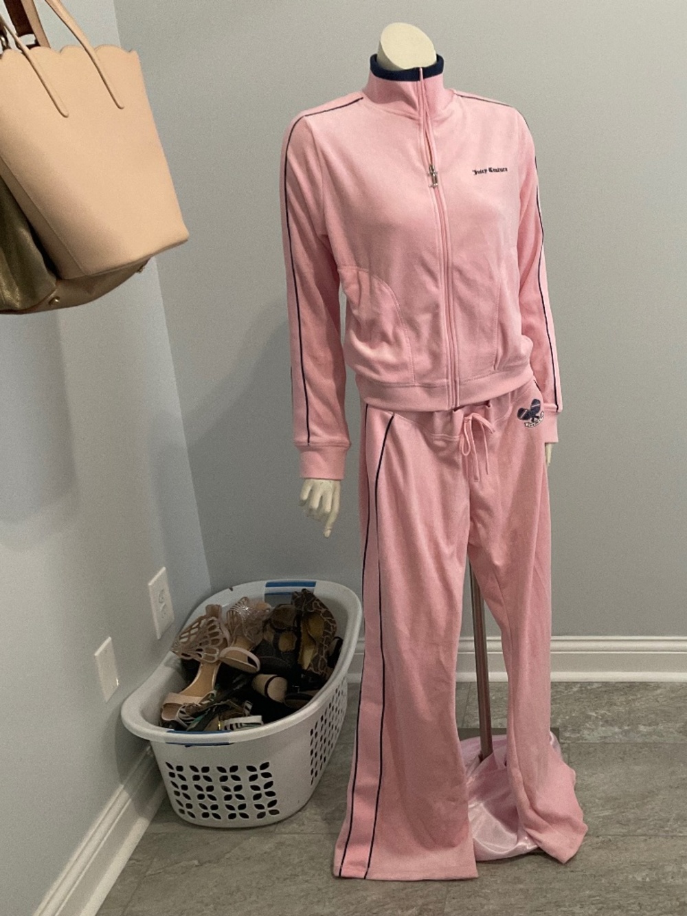 Juicy Couture pink jogging suit,small
